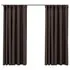  Draperii opace aspect in, cârlige, 2 buc. gri taupe, 140x175 cm