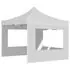  Cort de petrecere pliabil cu pereți, alb, 3 x 3 m, aluminiu