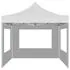  Cort de petrecere pliabil cu pereți, alb, 3 x 3 m, aluminiu