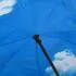  Umbrelă cu mâner în formă de C, negru, 108 cm