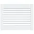  Ușă de dulap design lambriu, alb, 39,5x49,4 cm, lemn masiv pin