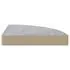  Raft de colț de perete, gri beton, 35x35x3,8 cm, MDF