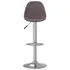  Scaune de bar, 2 buc., gri taupe, material textil