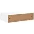  Dulap de perete cu sertare, 2 buc., alb, 40x23,5x10 cm, MDF