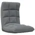  Scaun de podea pliabil, gri deschis, material textil