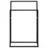  Suport de prosoape autonom, negru, 48x24x78,5 cm, fier