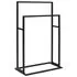  Suport de prosoape autonom, negru, 48x24x78,5 cm, fier