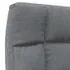  Scaun de podea pliabil, gri deschis, material textil