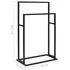  Suport de prosoape autonom, negru, 48x24x78,5 cm, fier