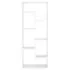  Raft de perete, alb, 36x16x90 cm, lemn prelucrat