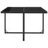  Set mobilier de exterior cu perne, 9 piese, negru, poliratan