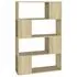  Bibliotecă/Separator cameră stejar sonoma 80x24x124,5 cm PAL  