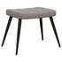 Scaun de relaxare cu taburet, gri taupe, textil