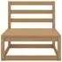  Set mobilier grădină&perne 2 piese, maro miere lemn masiv pin