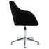  Scaun de birou pivotant, negru, material textil