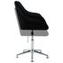  Scaun de birou pivotant, negru, material textil
