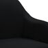  Scaun de birou pivotant, negru, material textil