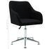  Scaun de birou pivotant, negru, material textil