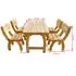  Set mobilier de exterior, 5 piese, lemn de pin tratat