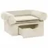  Canapea pentru câini, cu sertar, crem, 75x50x38 cm, pluș