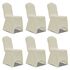  Huse elastice pentru scaun, 12 buc., crem