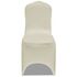  Huse elastice pentru scaun, 12 buc., crem