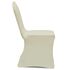  Huse elastice pentru scaun, 12 buc., crem