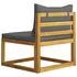  Set mobilier grădină cu perne, 6 piese, lemn masiv acacia