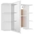  Set mobilier de baie, 3 piese, alb, lemn prelucrat