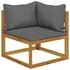  Set mobilier grădină cu perne, 6 piese, lemn masiv acacia