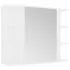  Set mobilier de baie, 3 piese, alb, lemn prelucrat