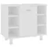  Set mobilier de baie, 3 piese, alb, lemn prelucrat
