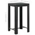  Set mobilier bar exterior cu perne, 5 piese, negru, poliratan