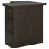  Set mobilier bar de grădină cu perne, 4 piese, maro, poliratan