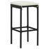  Set mobilier bar de grădină cu perne, 16 piese, negru poliratan