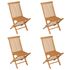  Set mobilier grădină, 5 piese, lemn masiv de tec