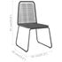  Set mobilier de grădină, 5 piese, negru, ratan PVC