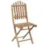  Set mobilier de exterior pliabil, cu perne, 5 piese, bambus