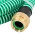  Furtun de aspirație cu racorduri din alamă, verde 1,1" 5 m, PVC