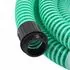  Furtun de aspirație cu racorduri din alamă, verde 1,1" 5 m, PVC