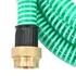  Furtun de aspirație cu racorduri din alamă, verde 1,1" 5 m, PVC