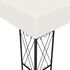  Pavilion cu șir de lumini, crem, 3x3 m, material textil