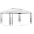  Pavilion cu șir de lumini LED, alb, 4x3x2,7 m