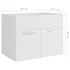  Set mobilier de baie, alb, lemn prelucrat