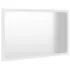  Set mobilier de baie, alb, lemn prelucrat