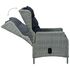  Set de mobilier pentru grădină, 5 piese, gri deschis
