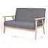  Set canapea din 3 piese, material textil, gri închis
