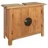  Set de baie, 5 piese, lemn masiv de pin