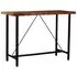  Set mobilier de bar, 5 piese, lemn reciclat și piele naturală