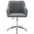  Scaun de birou pivotant, gri deschis, material textil